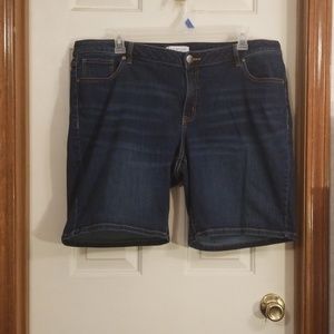 Lane Bryant Bermuda denim shorts. Sz 22.